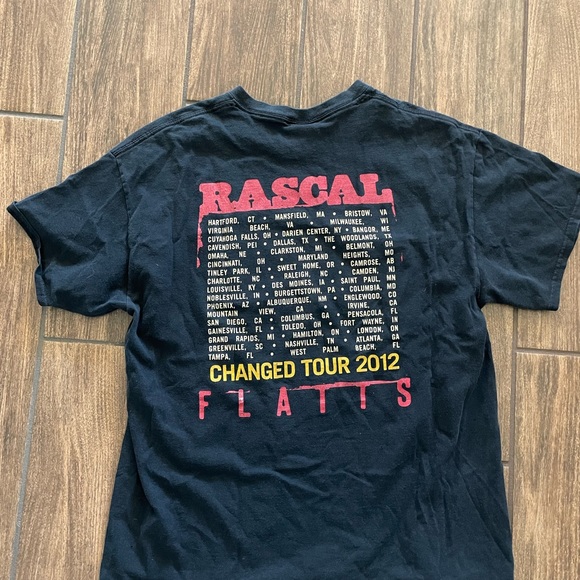 Vintage Y2K Rascal Flats Tour Concert Graphic T-Shirt Size Large - Picture 4 of 7